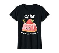 Cake Is My Happy Place - Fête d'anniversaire - Sweet Funny T-Shirt