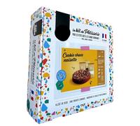 CAKE MASTER - Kit de pâtisserie COOKIE CHOCO NOISETTE GEANT - Box de pâtisserie complet avec ingrédients déja dosés et ustensiles inclus - 6 à 8 parts - 100% français