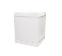 Cake Masters Carton à gâteau blanc 37 x 37 x 45 cm - Emballage solide