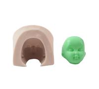 Cake Mold - 3d Doll Face Silicone Mold, Doll Head MoldD For Cake Decorating, Human Head Silicone MoldS, CakeS Decorating Tools, Chocolate Candy Mould For Baking, Handmade Craft Clay MoldS