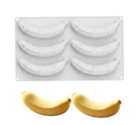 Cake Molds for Baking 6 Cavity Banana Fruit Jelly Mould Shape