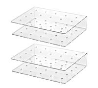 Cake Pop Stand - 2Pcs Clear Acrylic Holder | 15 & 20 Hole Lollipop Display