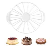 Cake Slicer - 32.5x26.5x3cm Round Cake Portion Cutter | PP Material Cakes Divider For Cutting Cakes | Serving Utensils For Family Fondant Friends Wedding Picnic Restaurant Decoration Flan Birthday