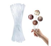 Cake Sticks Clear Cake Topper bâtons en acrylique sucette pour les chocolats de bonbons biscuits 100pcs gâteau