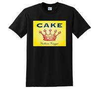 Cake T Shirt Fashion Nugget Vinyl CD Cover Small Medium Large Or XL Black L