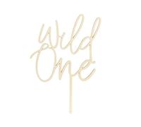 PartyDeco Cake topper en bois « Wild One »