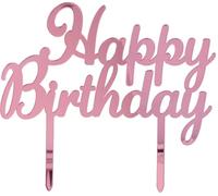 Cake Topper Happy BiRTHDAY Rose Gold
