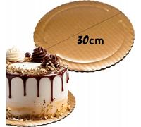 Cake Topper Rond Or Épais 30Cm Cake Topper Rigide