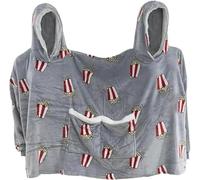 CAKEASY Sweat à capuche intime, pull à capuche unisexe surdimensionné à manches longues pour couple, Popcorn, L