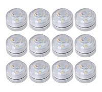 CAKEEYUM 12 pcs Sunderwater LED LUMILES Mini BLAIS Batterie PLIMENTS PLIMENTS LUMIÈRES DE TEMPHERIE LED Submersible Affiche pour Pish Tank Pond Piscine Piscine Party Decor Home