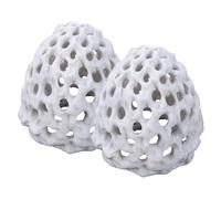 CAKEEYUM 2 pcs à crevettes à crevettes pour Aquarium Cave décorative de avec Trous décoration de Grotte Corail Poreuse en Plastique en Plastique Multifonctionnel pour Aquarium et