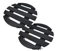 CAKEEYUM 2pcs Stands roulants avec Roues 12 Pin Round Rolling Plant Stand avec 4 Roues rotatives à 360 ° pour extérieur intérieur.