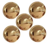 CAKEEYUM 5 pièces Boule d'observation 3, 5 Pouces Boule d'observation en Acier Inoxydable Globe doré Boules polies et réfléchissantes pour Jardin 'hôtel à la Maison, Globe, Acier Inoxydable, Garde