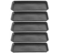 CAKEEYUM 5pcs Sauce de Plante épaissie décorative réutilisable Rectangle Plateau de Plante pour Pots fenêtre Fleur fenêtre Bureau à la Maison Plateau Soucoupe
