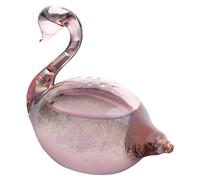 CAKEEYUM Baromètre météorologique en Verre tempête, élégant baromètre décoratif en Cristal en Forme de Cygne, pour la décoration de Bureau.