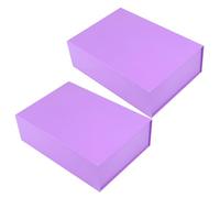 CAKEEYUM Boîte de Cadeaux magnétiques 2pcs 8x7x3.5in Boîte de Souvenirs avec Couvercle décoratif Facile Pliage pour l'anniversaire Baby Shower la Saint-Valentin