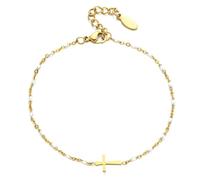 CAKEEYUM Bracelet, Pendentif croisé chrétien, 925 Strape Aliments ALIGNÉE /