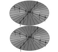 CAKEEYUM Cache-Pot de Plante 2 pièces Couvercle de jardinière en Plastique Creux Rond 20 Pouces avec piquets Protecteur Fleur réglable Bouchon creusement Chat pour Pot Plante extérieur intérieu