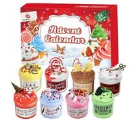 CAKEEYUM Calendrier de l'Avent 2025 Calendriers à rebours de Noël 24 Jours Surprise avec différentes Textures kit d'argile Moelleux pour Les Enfants pour Enfants pour Les Filles