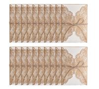 CAKEEYUM Cartes d'invitation de Mariage enveloppe Papier Vide Feuille intérieure Invitations de fête 20 pièces Cartes d'invitation Mariage dorées Invitations fête enveloppes rétro pour invitatio