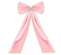 CAKEEYUM Cimier de Sapin de Noël avec nœud Extra Large 50, 8 x 116, 8 cm avec Longues banderoles pour Mariage, Noël, fête d'anniversaire, Toile Fond Murale, Haut