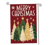 CAKEEYUM Drapeau de Jardin Joyeux Noël à Double Face 11, 8x17, 7 Pouces de Jardin Noël pour Les décorations Vacances d'hiver extérieur