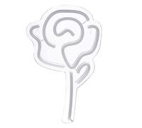 CAKEEYUM Enseigne au néon en forme de fleur de rose LED lampe murale en acrylique lumière froide lampe suspendue pour fête et vacances