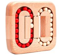 CAKEEYUM Fidget Spinner Cube Rotation du Bout des Doigts Puzzle en Bois Bean Cube Fidget Brain Teaser Puzzle Jeu d'association éducatif pour Enfants et Adultes Soulagement de l'anxiété et du Stress.