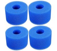 CAKEEYUM Filtres de Piscine de Type 1 4pcs, 4x3 Filtres à Bain à éponge lavables et réutilisables pour Le Filtre Type 1 la Piscine, réutilisable, réutilisable, Filtre