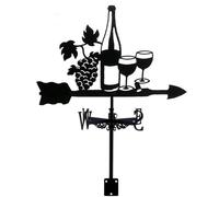 CAKEEYUM Girouettes girouettes en métal pour abris de Jardin avec vis Indicateur de Direction du Vent étanche pour girouette décoration Toit Jardin extérieur, pour Le, météo