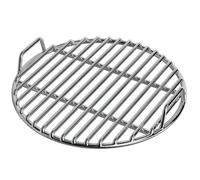 CAKEEYUM Grille de Barbecue Ronde Extra épaisse en Acier Inoxydable avec poignée, idéale pour Les fumoirs à Charbon, Les Feux de Camp, Les Pique niques et la Cuisine en Plein air (38 cm / 15 Pouces).