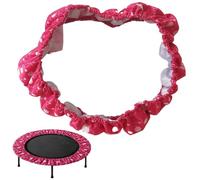 CAKEEYUM Housse de Protection pour Mini Trampoline pour Enfants de 91 4 cm 6 Trous Coussin Protection Rond en Tissu Oxford résistant aux déchirures Accessoires Trampoline Coussin Rouge r