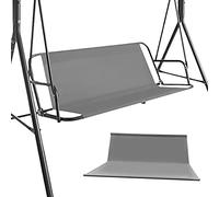 CAKEEYUM Housse de siège de balançoire Jardin Remplacement, 45x19x19 Pouces, étanche, Housse balançoire Jardin, adaptée aux chaises d'extérieur 2 et 3 Places, siège Gris
