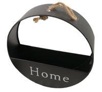 CAKEEYUM Jardinière Murale Suspendue Pot de Fleur Rond, jardinière Murale en Acier Inoxydable 7, 8 avec Pots de Fleurs en Corde Suspendue avec Boule en Acier inférieure pour décor Porche Bureau s