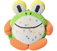 CAKEEYUM Jouet interactif pour Chien en Peluche Grenouille en Mouvement avec mouvements et Sons aléatoires pour Petits Chiens, Jouet Lavable activé par Le Mouvement pour Jeu en intérieur
