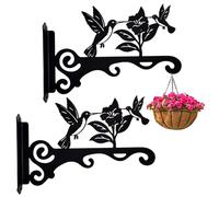 CAKEEYUM Lot de 2 Supports muraux élégants en Forme d'oiseau pour Plantes, à Fixer au Mur, pour la décoration intérieure et extérieure du Jardin. Support Mural pour Plantes, Fixation Murale pour