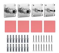 CAKEEYUM Lot de 4 Supports de à Mousse 1/4 Femelle et mâle pour Nettoyeur Haute Pression, Support Mural, Organisateur à Connexion Rapide pour Outils Lavage Voiture, Mousse, Pistolet Net