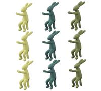 CAKEEYUM Lot de 9 Supports et Porte-boutures en Forme de Lapin, adorables Accessoires décoratifs d'intérieur pour vases, Bureaux et étagères.