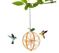 CAKEEYUM Mangeoire à Oriole pour gelée et Oranges, mangeoire à gelée d'oriole Double Tasse de 21, 3 Pouces, Oiseau en métal, Oiseau Suspendu pour Le Jardinage extérieur