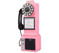 CAKEEYUM Modèle de téléphone Vintage Décoration de téléphone Murale rétro Ornement Fixe à Cadran Mignon pour Bar café Magasin vêtements Modèle Vintage, Mural, décor rétro
