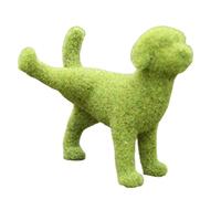 CAKEEYUM Ornement de Chien floqué, Figurines de Chien Jardin, Statue Flocage Chiot, Ornements pelouse pour décoration Jardin, Ornements floqués, Statue, Figurines, exté