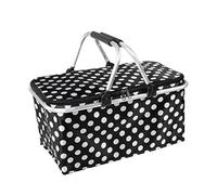 CAKEEYUM Panier de Pique-Nique Portable Pliable en Tissu Oxford, Sac à déjeuner isolé de Camping capacité, Panier Pique-Nique, Sac à déjeuner Isotherme, Pliable, isolé, boîte capacité