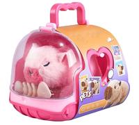 CAKEEYUM Peluche Capybara Interactive avec Sons et mouvements, livrée avec boîte de Transport. Jouet électronique Rechargeable pour Enfants.