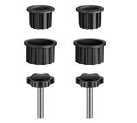 CAKEEYUM Pièces de Rechange de Support Base Parapluie avec vis Bouton à Main Accessoires Base Parasol Patio 2 Ensembles Poteau Remplacement Patio, Support, Parasol re