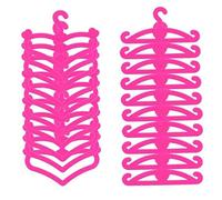CAKEEYUM Poupées cintres en Plastique Mini poupées cintres Filles Jouet Accessoires 20 pièces poupée Ensemble en Plastique pour Mini poupée Clo
