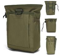 CAKEEYUM Sac de détection de métaux, Sac Taille en Nylon avec Plusieurs Poches, Pochette à Outils capacité pour Accessoires détecteur métaux (Vert armée) détection, détecteur, Access