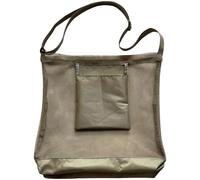 CAKEEYUM Sac de Nourriture 17x16, 5 Pouces Ventilate Portable Mesh Sac de Nourriture avec Sangle réglable et Petite Pochette Multi-Utilisation pour la cueillette Fruits récolte la récolte, Panier