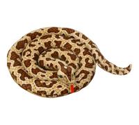 CAKEEYUM Serpent en Peluche 74, 8 '' de Long Python Serpent en Peluche réaliste Jouet en Doux Serpents pour Les Accessoires de Farce du Poisson d'avril Animal Marron, Stu