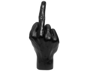 CAKEEYUM Statue de Doigt d'honneur en résine Accessoire de Bureau Ornement Doigt d'honneur réaliste et Amusant pour la Maison Le Bureau Les Femmes et Les Hommes Cadeaux ' Noir Ornement