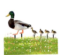 CAKEEYUM Statues de Jardin en Plein air piquets de Jardin Canard Figurines d'animaux d'art Cour décoratives pour Balcon Cour Statues pelouse en Plein air, Sculpture Canard, pieu, décorations, acry